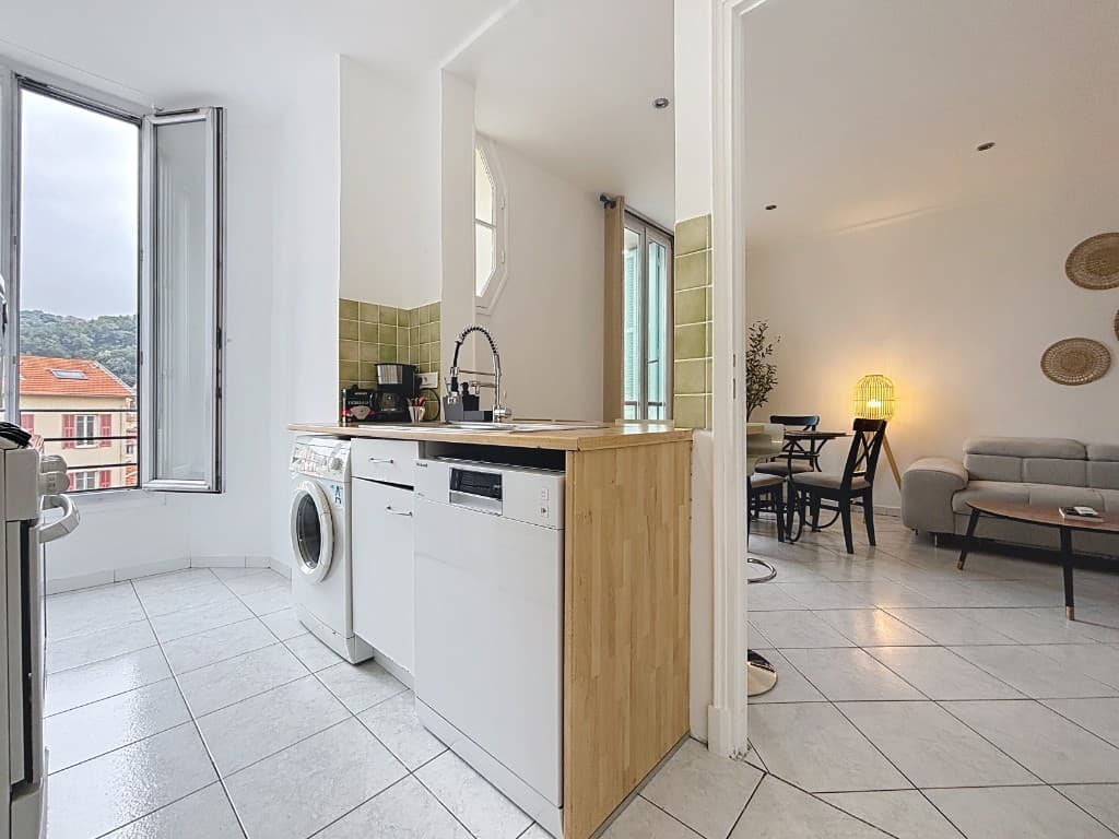 Kitchen · Open living area